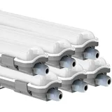 ETC Shop LED Feuchtraumleuchte 127,5 cm 6400K 18 W G13 kaltweiß 6 St.