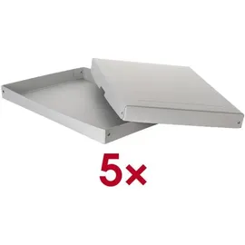 Falken Aufbewahrungsbox PURE Box PRO A3 32 x 44 x 4 cm 5-tlg. weiß