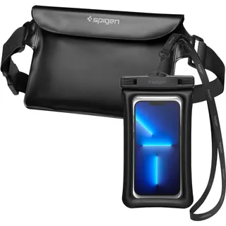 SPIGEN Aqua Shield A621 wasserdichte Hüfttasche + WaterProof Waist Bag Set - Schwarz