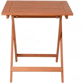 Garden Pleasure Gartentisch Klapptisch 70,5 x 70,5 x 74 cm Braun