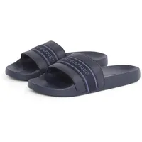 Tommy Hilfiger Damen Badeschuhe Poolslide with Webbing Elegant, Blau