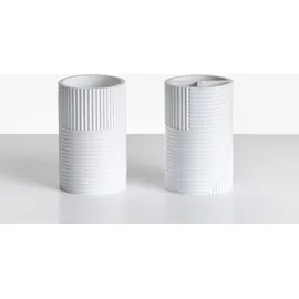 Beliani Badaccessoires Set 5-teilig Badaccessoire-Set Weiß