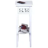 DESIGN DELIGHTS Design Holz TELEFONTISCH Stil Landhaus von XTRADEFACTORY Holz Weiss gekalkt