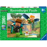 Ravensburger Kinderpuzzle 200 XXL Teile - Minecraft - Tierische Abenteuer