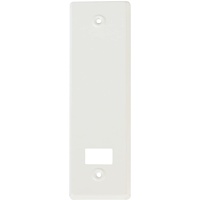 Amig - Aluminiumblende oder -abdeckplatte, Weiß, für Rollladen-Gurtwickler | Größen: 22,2 x 6,5 cm | Abstand zwischen den Schrauben 17 cm | Dicke 0,5 mm