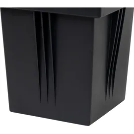 QAZQA Moderner Bodenspoiler Kunststoff verstellbar IP65 1x GU10 schwarz