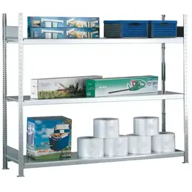 Schulte Lagertechnik Weitspannregal Stahl 250 x 200 x 50 cm silber