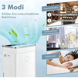 Costway Luftentfeuchter Raumentfeuchter mit Ablaufschlau... ≤ Weiß