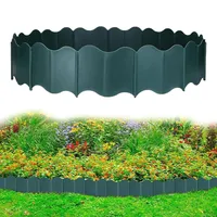 Tefola Garteneinfassung, 20 Stück Gartenlandschaftseinfassung, Kunststoff-Gartenzauneinfassung, ineinandergreifende Landschaftsgestaltungseinfassung, Flexible Rasenkante, Blumenbeetumrandung