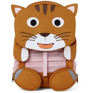 Affenzahn Großer Freund - Kindergartenrucksack für 3-5 Jährige Kinder im Kindergarten und Kinderrucksack für die Kita, Katze - Braun