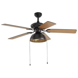 LUCANDE Shamoian 132 cm Deckenventilator Schwarz