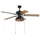 LUCANDE Shamoian 132 cm Deckenventilator Schwarz