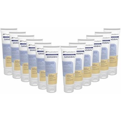 Physioderm Handcreme 12x Sansibal Hautschutzcreme Pflege Creme Hautcreme silikonfrei 100 ml