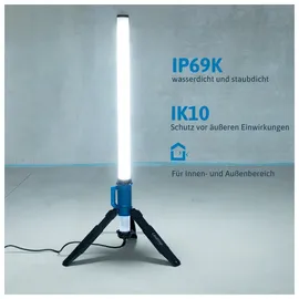 LEDINO Baustrahler Kunststoff 130 W blau