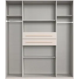WIMEX Drehtürenschrank Digit 180 x 208 x 58 cm Schwarz