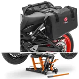 Set: Hebebühne Midlift L bis 680kg or ConStands mit Motorrad Seitentaschen wd. WD1 2x43l mit Rollverschluss