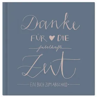Eine der Guten Abschiedsbuch für Kollegen, Lehrer, Freunde - Danke für die fabelhafte Zeit - Eintragbuch in Blau Rosa als Abschiedsgeschenk, 100 Blanko Seiten, Hardcover, 120 g FSC Papier, klimaneutral