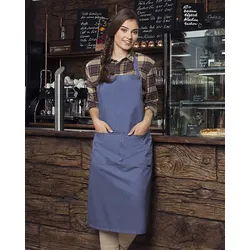 KARLOWSKY Latzschürze Jeans-Style mit Tasche - vintage blue - onesize