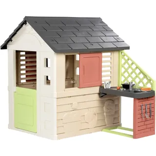 Smoby Spielhaus Smoby Life Natur mit Küche Kunststoff