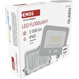 EMOS LED Aluminium-Strahler 20 W 20 cm 1 Stück weiß