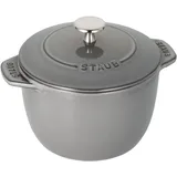 Staub La Cocotte Reis-Cocotte 16 cm, rund, Graphit-Grau, Gusseisen