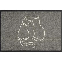Wash+Dry Lovetails Teppich 40 x 60 cm Grau