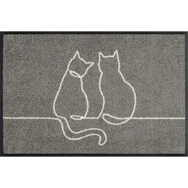 Wash+Dry Lovetails Teppich 40 x 60 cm Grau