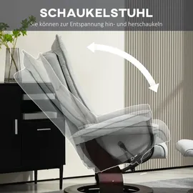 Homcom Relaxsessel mit Hocker, Polyester