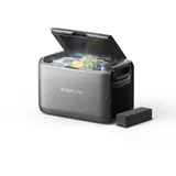 EF ECOFLOW 45L Tragbare Kühl- und Gefrierbox, Zweizonen-Autokühlbox mit 298-Wh-Batterie, App-Steuerung, 39 Stunden netzunabhängige Kühlung