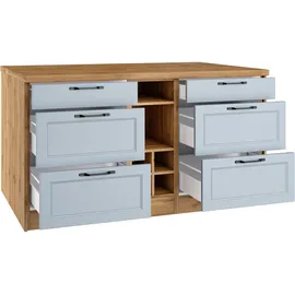 kochstation Kücheninsel KS-Lana 153 x 100 x 86 cm Blau