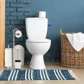 Relaxdays WC-Garnitur Silber
