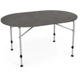 Kampa Dometic Zero Concrete Oval Klapptisch, 140x90x72cm, betonoptik