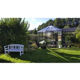 Juliana Atrium Alu grün ESG 3 mm/Dach HKP 6 mm 9 m²