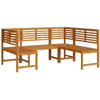 VidaXL 3-tlg. Gartenbank-Set Massivholz Akazie
