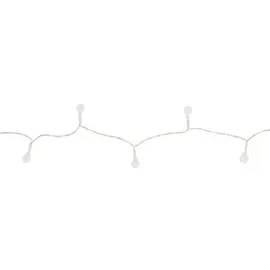IDENA LED Lichterkette Kugel 10,2 m Warmweiß