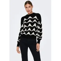 Jdy Damen Strickpullover Rundhals gerippte Ärmelbündchen Knit Fit Langarm