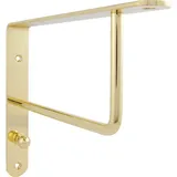 Garderobenkonsole Kemwer Winkel, Stahl - vergoldet