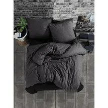 Yadetextil ZIRVEHOME Bettwäsche 200x200 cm. 3 teilig 100% Baumwolle Bettbezug 200 x 200cm Kissenbezug 80x80cm Renforcé Bettwäsche-Sets 200x200 mit Reißverschluss Monza V1