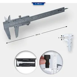 BRILLIANT TOOLS Messschieber BT114902 0 - 150 mm