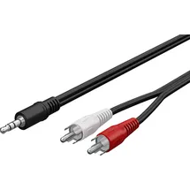 goobay AudioAdapterkabel 3,5mm Klinke zu 2x Cinch-Stecker 3,0m (50196)