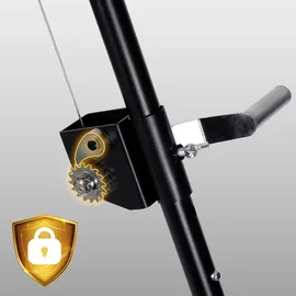 Berdsen Dreibein 80 cm Stahl Schwarz