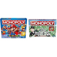 Monopoly E9517100 Super Mario Celebration Brettspiel für Super Mario Fans ab 8 Jahren & Monopoly Spiel, Familien-Brettspiel für 2 bis 6 Spieler, ab 8 Jahren für Kinder