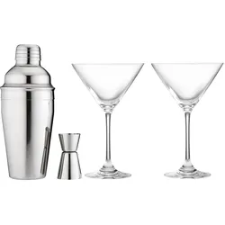 ladelle Bar-Set Aurora 4tlg. Glas Silber