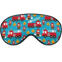 Feuerwehrmann Feuerwehrauto Schlafmaske für Männer, Frauen, Teenager, Kinder, Nachtschlaf, Augenschatten, Komfort, für Reisen, Yoga, Nickerchen