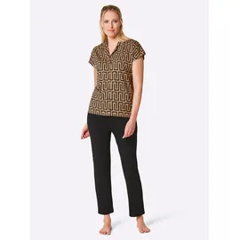 wäschepur Schlafanzug Pyjama Gelb 44/46