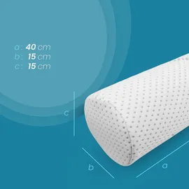 BestLivings Nackenstützkissen Silver-Protect 40 x Ø15 cm Weiß