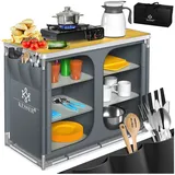 Kesser Campingküche Typ F6 Grau/Gelb