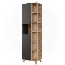 Vicco Hochschrank Karen 50 x 175 x 35 cm Braun