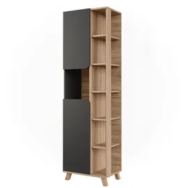 Vicco Hochschrank Karen 50 x 175 x 35 cm Braun