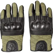 Belstaff Hampstead Motorrad Handschuhe, schwarz/grün XL für Männer